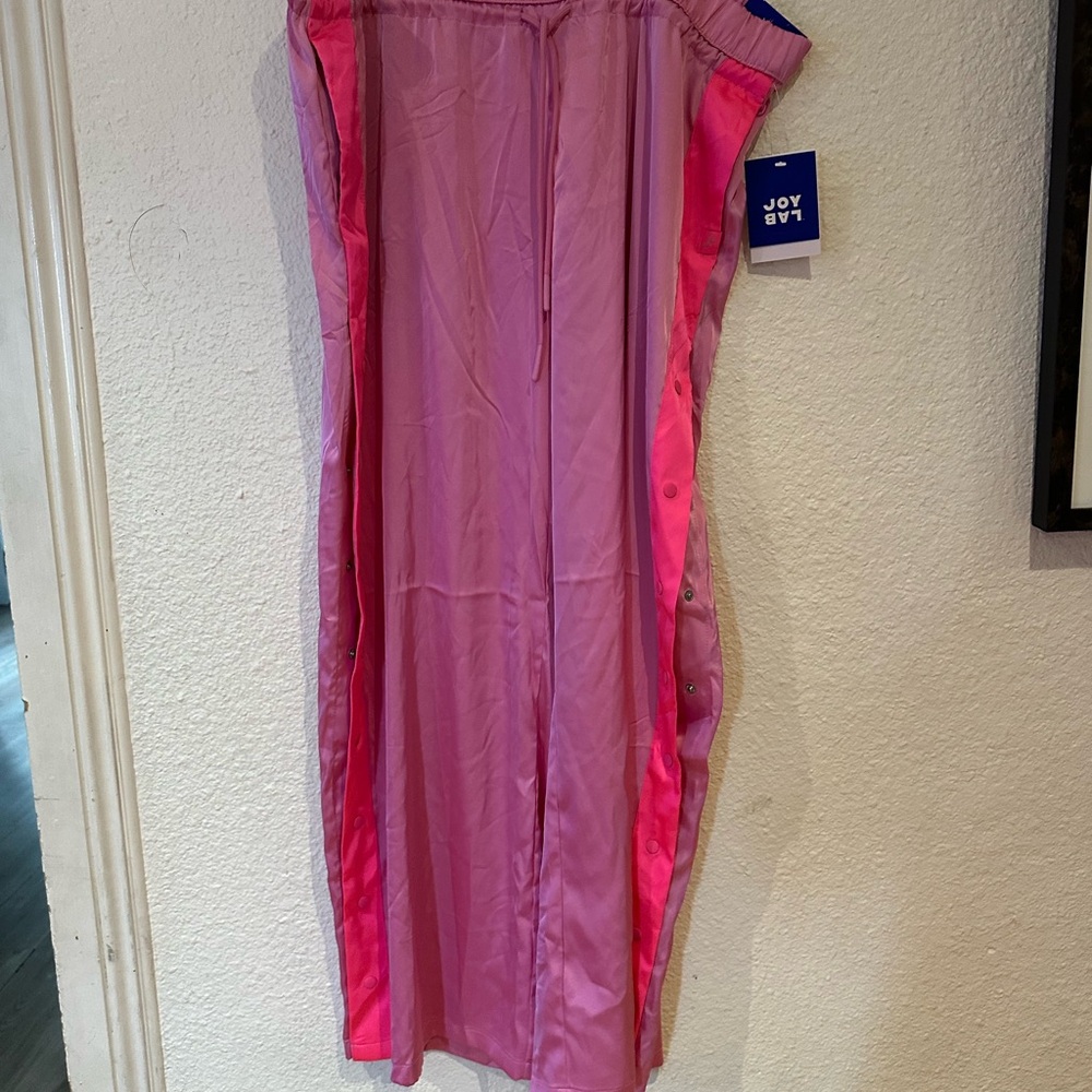 JoyLab Hot Pink & Light Pink Snap-Side Athletic Cover-Up
